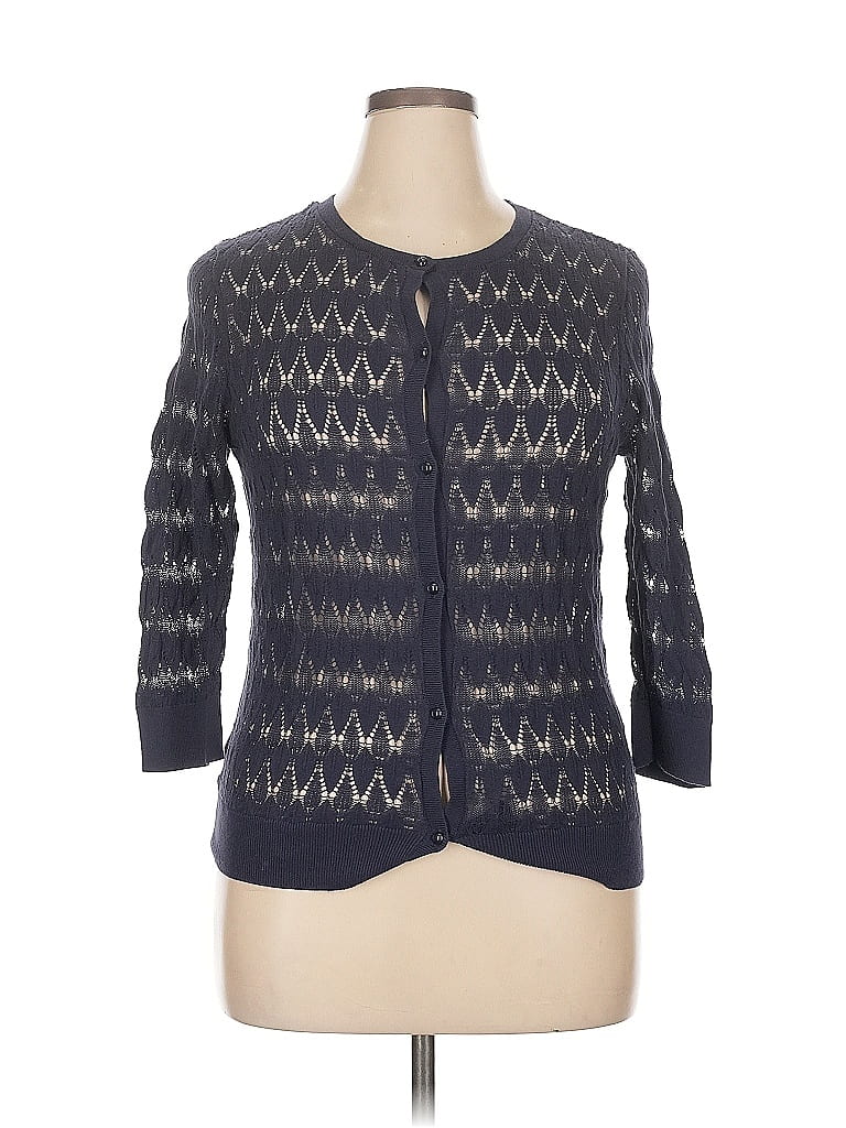 Ann Taylor LOFT Outlet Blue Cardigan Size XL - photo 1
