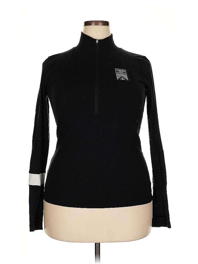 Oiselle Black Long Sleeve T-Shirt Size 20 - photo 1