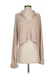 Blue Blush Long Sleeve Blouse