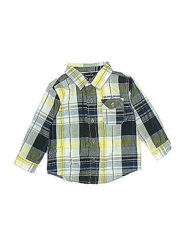 CALVIN KLEIN JEANS Long Sleeve Button-Down Shirt (view 1)