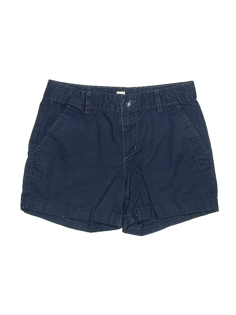 Gap Kids 100% Cotton Solid Blue Shorts Size 10 - photo 1