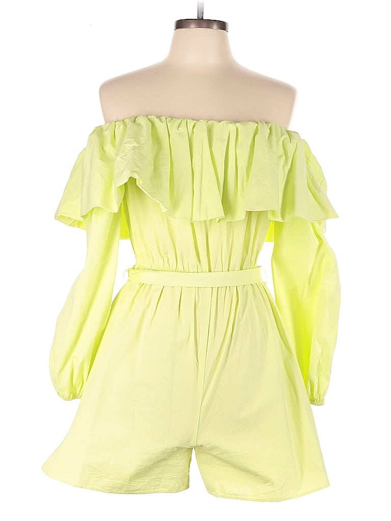 River Island 100% Cotton Green Romper Size 10 - photo 1