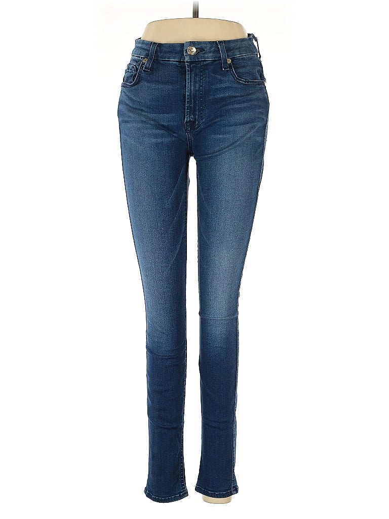 Pre-owned 7 For All Mankind Jeans In Blue