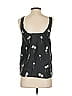 Rag & Bone 100% Silk Graphic Floral Gray Sleeveless Silk Top Size XS - photo 2