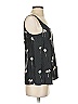 Rag & Bone 100% Silk Graphic Floral Gray Sleeveless Silk Top Size XS - photo 4