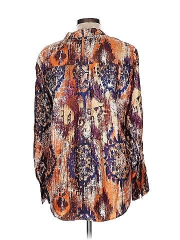 Les Copains Long Sleeve Silk Top (view 2)