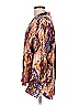 Les Copains 100% Silk Orange Long Sleeve Silk Top Size EU (IT) 46 / US 10 - photo 4