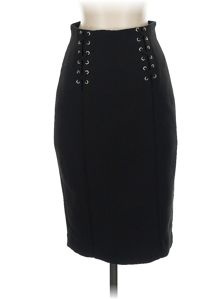 Pre-owned White House Black Market Formal Skirt In Black