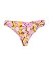 Stone Fox Swim Floral Pink Swimsuit Bottoms Size M - photo 1