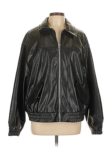 Zara Faux Leather Jacket (view 1)