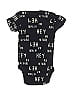 Gerber 100% Cotton Print Black Short Sleeve Onesie Size 0-3 mo - photo 2