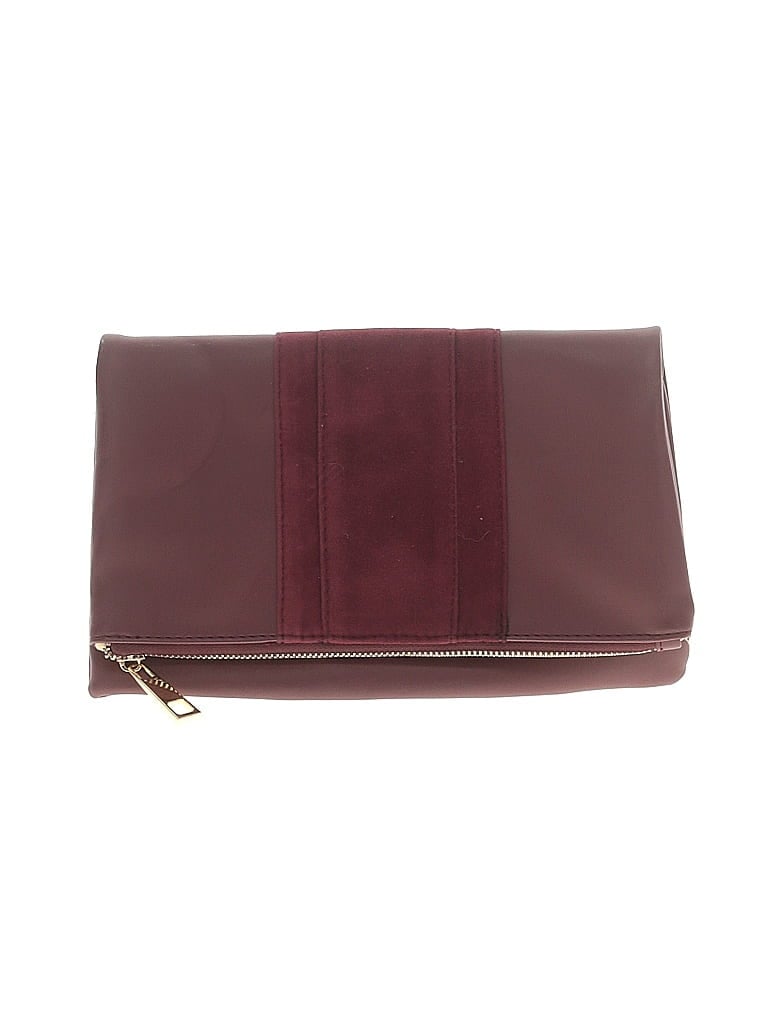 Pre-owned Summer & Rose Clutch In Burgundy