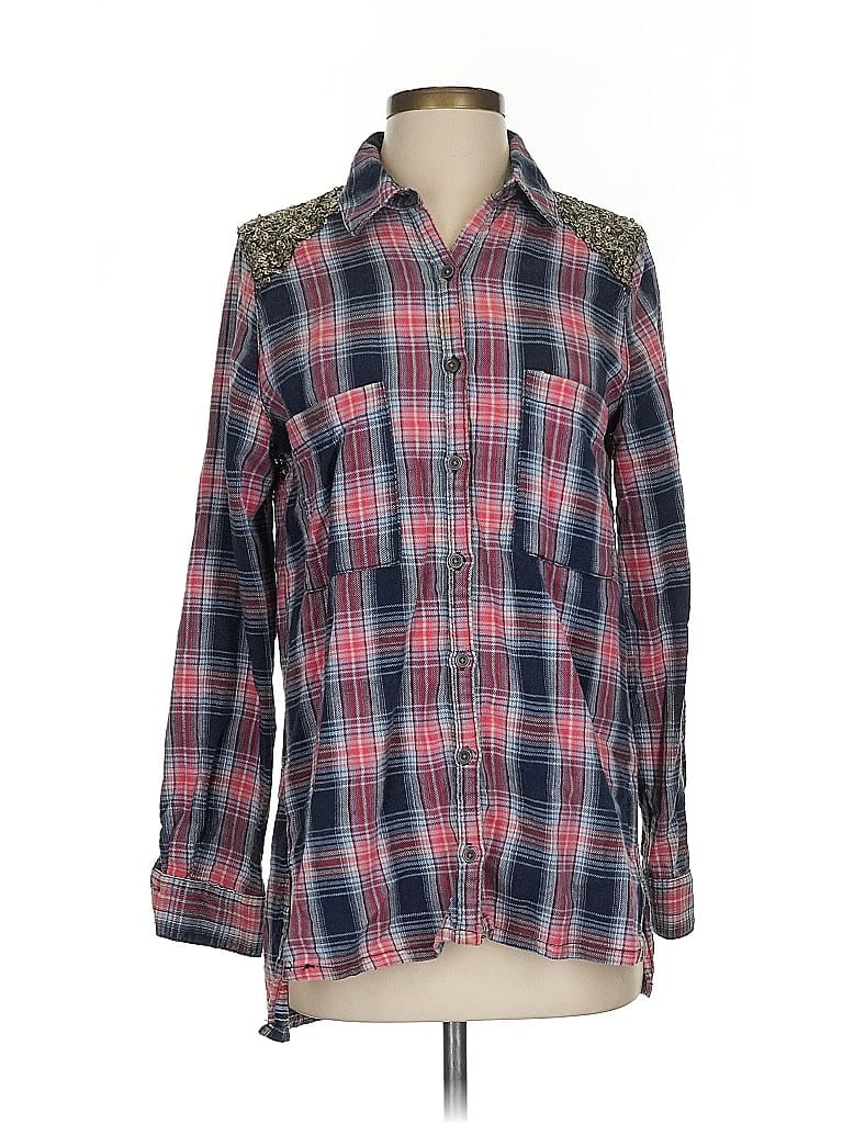 Click to view more detailed imagery on our partner's website Pre-owned Free People Long Sleeve Button Down Shirt In Red