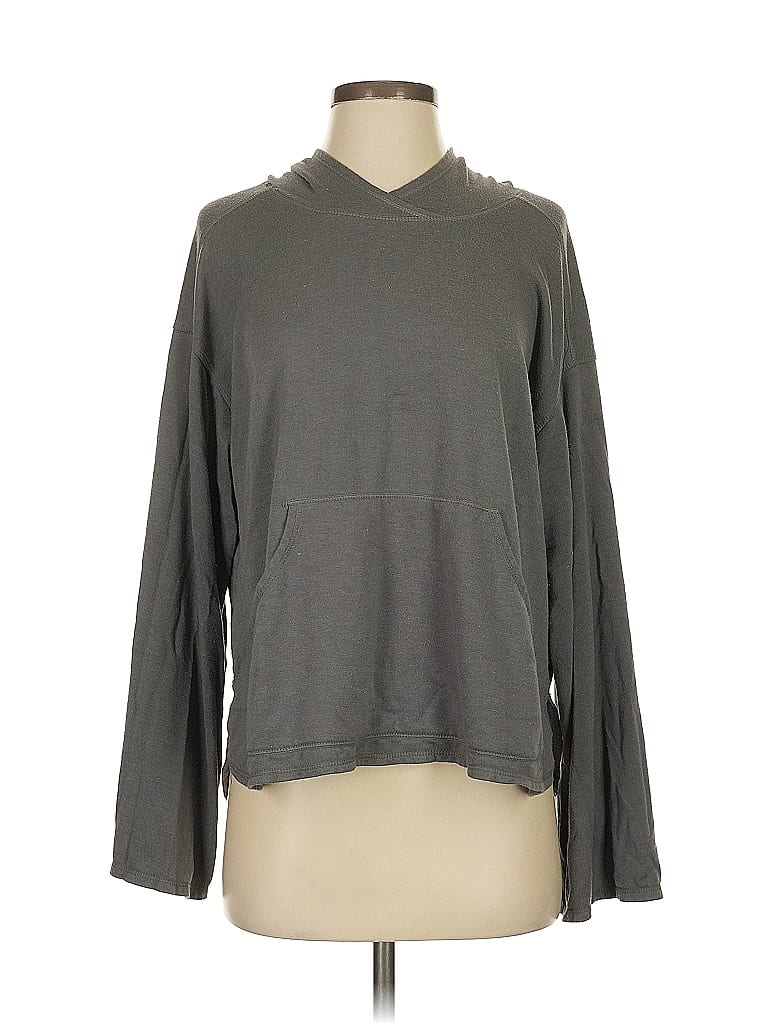 Pre-owned Max Studio Pullover Hoodie In Gray