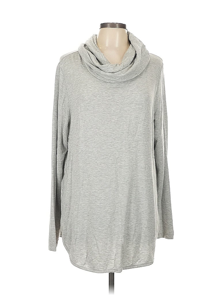 Ann Taylor LOFT Outlet Silver Turtleneck Sweater Size XL - photo 1