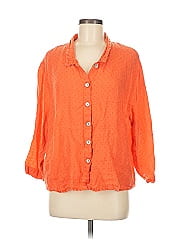 Flax 3/4 Sleeve Button Down Shirt