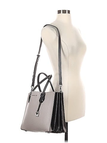 MICHAEL Michael Kors Leather Satchel (view 2)