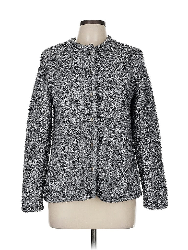 Pre-owned Christopher & Banks Cardigan Sweater In Gray
