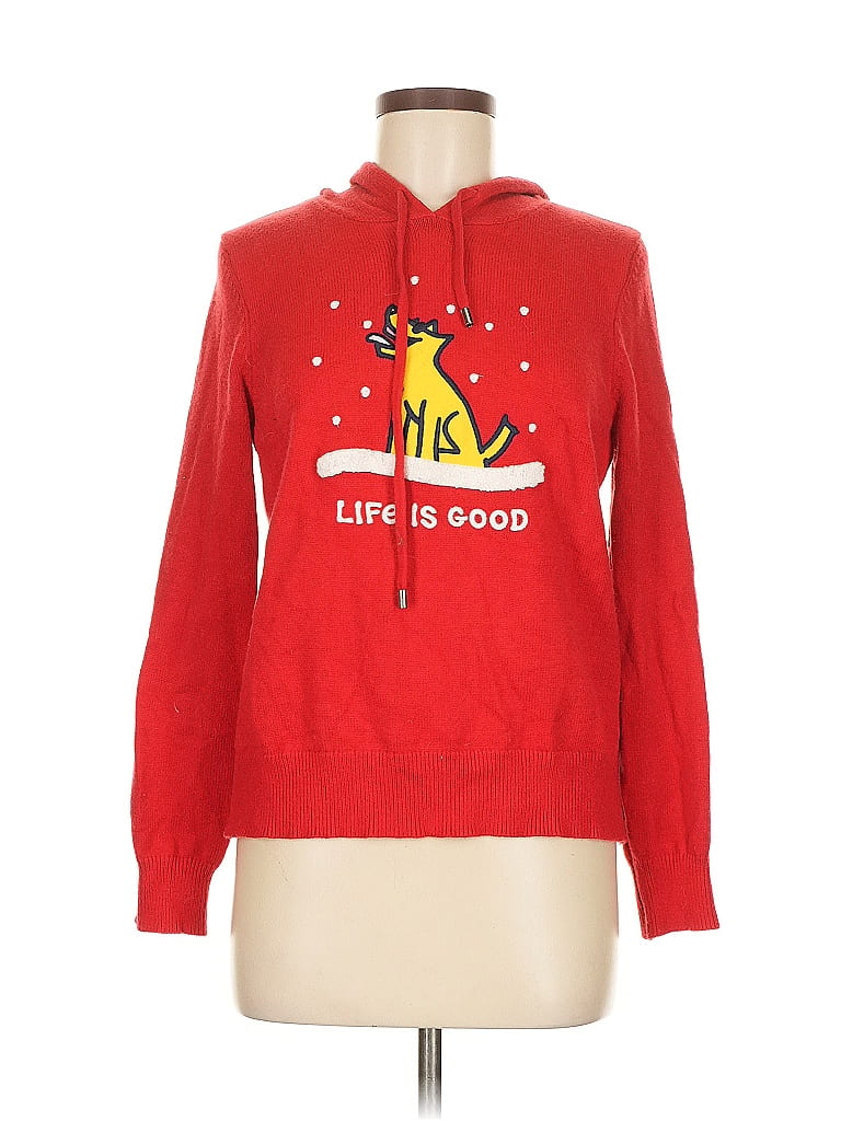 Life Is Good Red Pullover Sweater Size M - photo 1