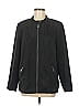 Belle By Kim Gravel Solid Black Jacket Size L - photo 1