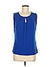 Jones Studio Blue Sleeveless Blouse Size M - photo 1