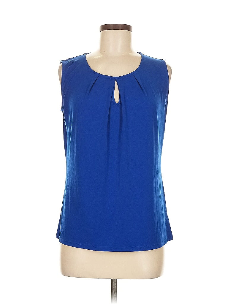 Jones Studio Blue Sleeveless Blouse Size M - photo 1