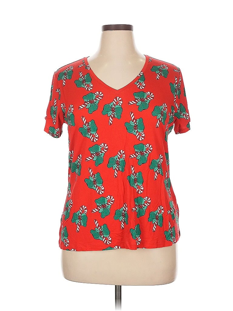 Pre-owned Assorted Brands Short Sleeve T-shirt In Red