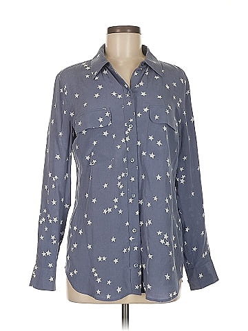 Equipment Long Sleeve Silk Top (view 1)
