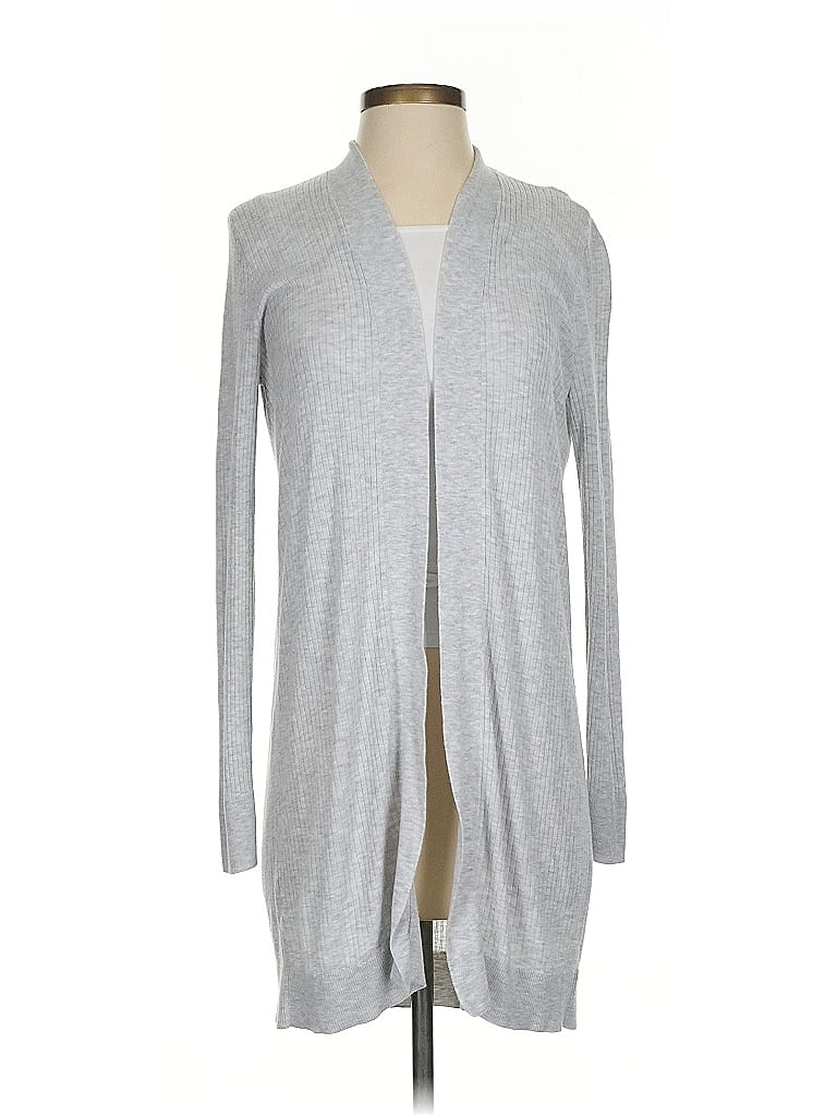 Pre-owned Ann Taylor Loft Cardigan Sweater In Gray
