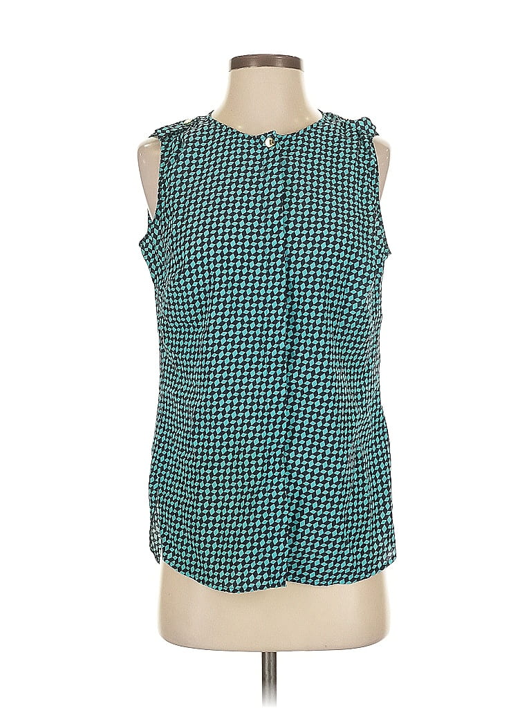 Pre-owned Michael Michael Kors Sleeveless Blouse In Blue