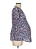 Isabel Maternity 100% Rayon Blue Short Sleeve Blouse Size M - photo 4