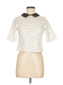 Zara W&B Collection Short Sleeve Blouse