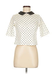 Zara W&B Collection Short Sleeve Blouse