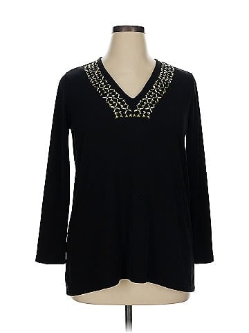 Carmen Carmen Marc Valvo 3/4 Sleeve Top (view 1)