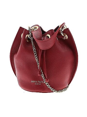 Anna Paola Leather Bucket Bag (view 1)