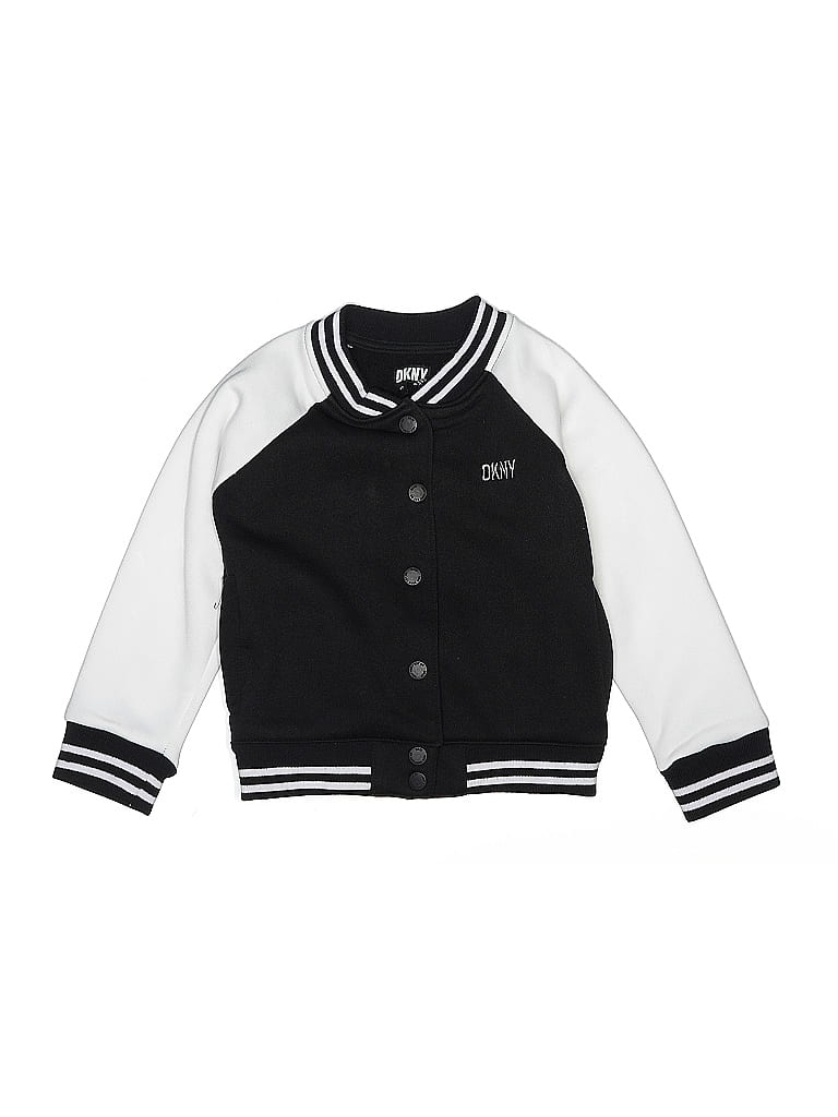 Pre-owned Dkny Kids' Cardigan Sweater In Black