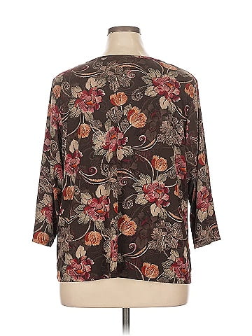 Croft & Barrow 3/4 Sleeve Blouse (view 2)