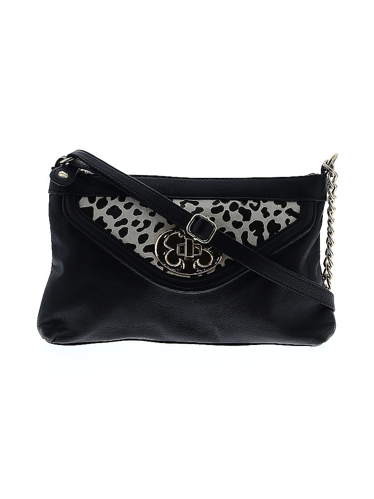 Emma Fox 100% Leather Black Leather Crossbody Bag One size - photo 1