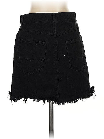 Just Black Denim Skirt (view 2)