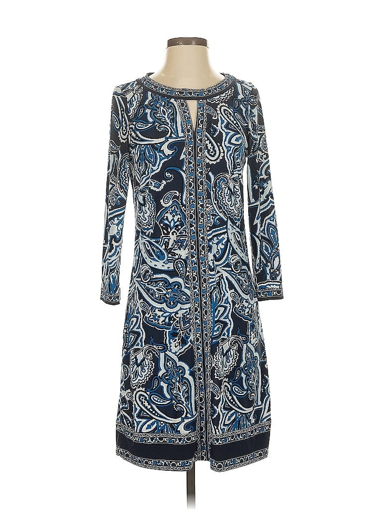 Pre-owned Inc International Concepts Casual Dress In Blue