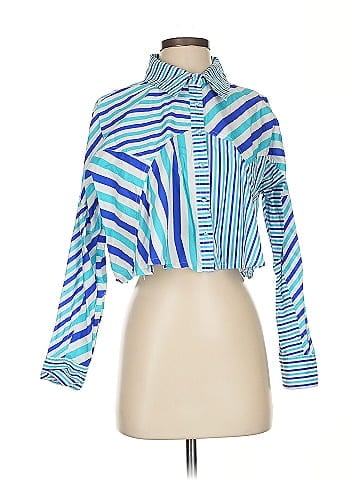 Solid & Striped Long Sleeve Blouse (view 1)