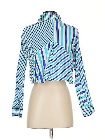 Solid & Striped Long Sleeve Blouse (view 2)