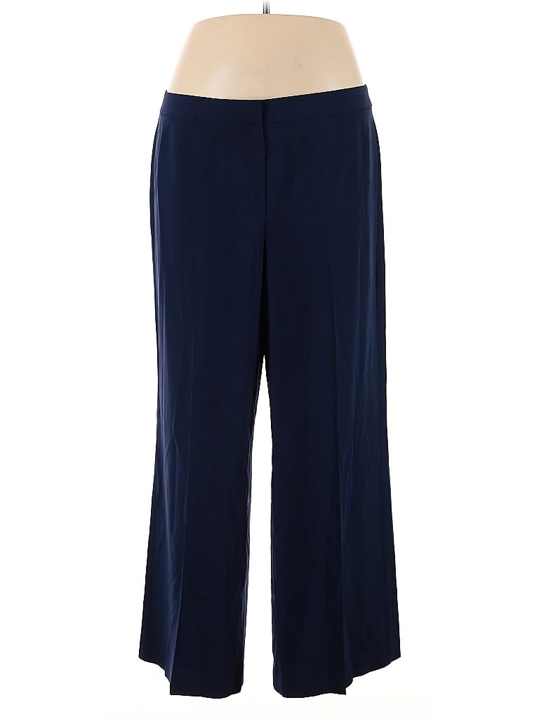 St. John Solid Blue Dress Pants Size 16 - photo 1