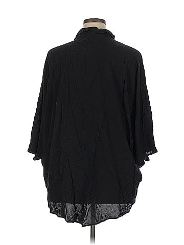 Black Label by Chico's 3/4 Sleeve Button-Down Shirt (view 2)