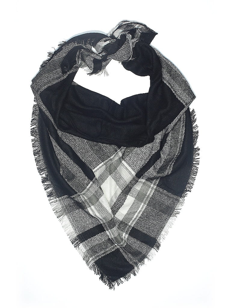 Pre-owned Assorted Brands Scarf In Black