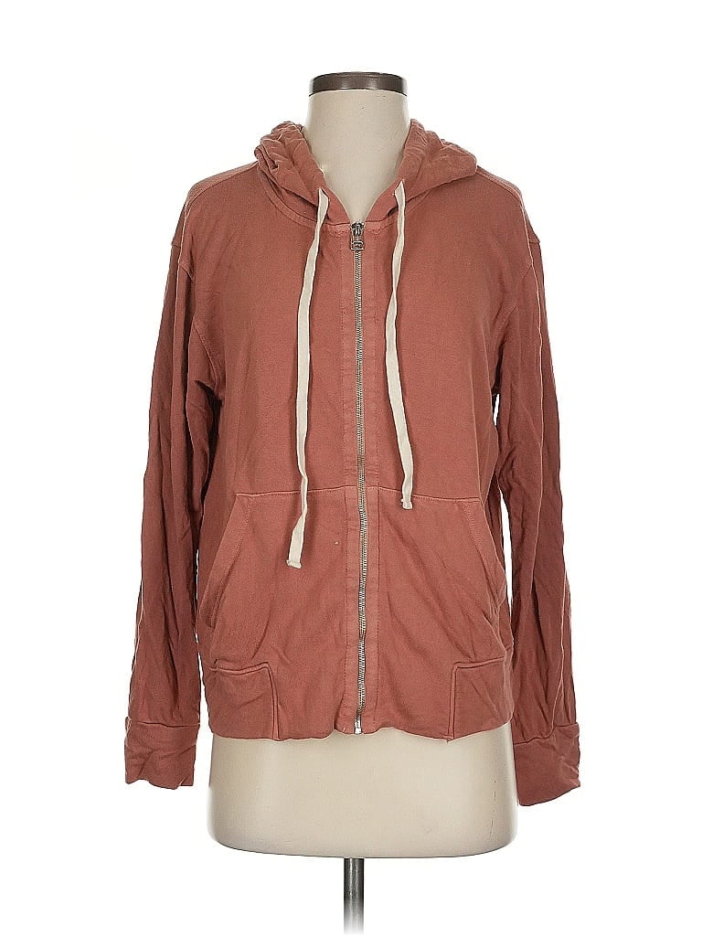 Sundry Brown Zip Up Hoodie Size S - photo 1