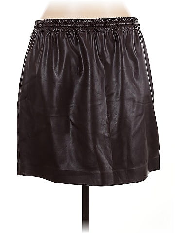 Theory Faux Leather Skirt (view 2)