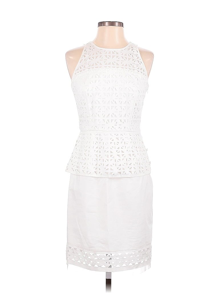 Pre-owned An Original Milly Of New York Cocktail Dress In White