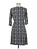 Luigi Bertolli Paisley Gray Casual Dress Size M - photo 2