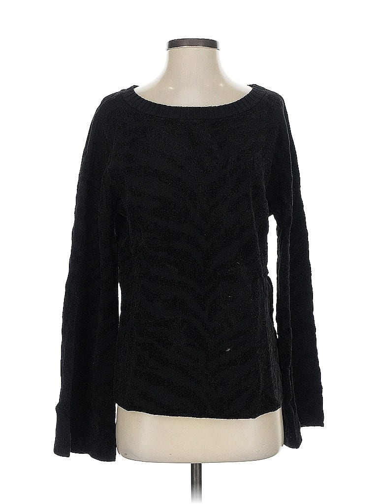Pre-owned Slate & Willow Pullover Sweater In Black
